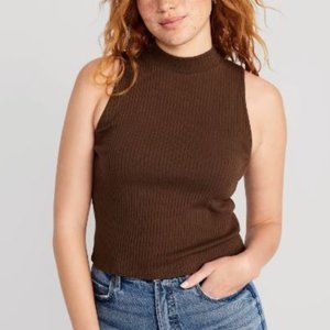 Old Navy Fitted Sleeveless Mock-Neck Top